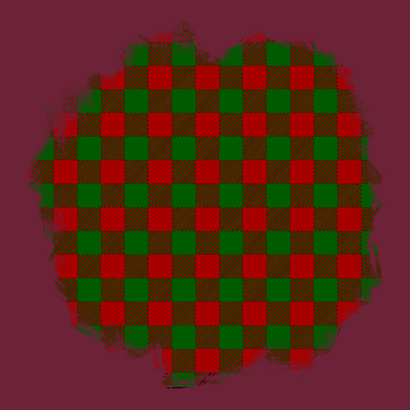 Christmas Tartan Patch Long Sleeve Tee by BundleAndBundleShop | Teevron