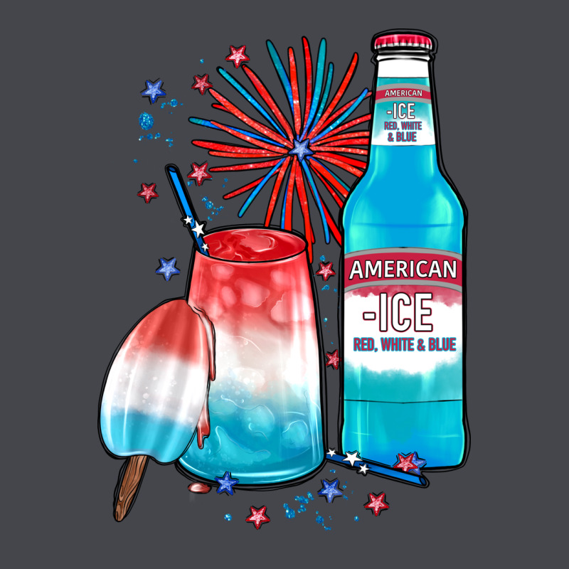 Th Of July Drinks, American Ice Long Sleeve Tee by JahusDesignShop | Teevron