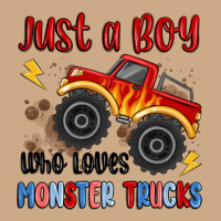 Just A Boy Who Loves Monster Trucks Vintage Hoodie | Teevron