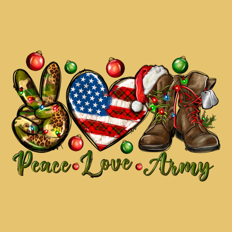 Peace Love Army Christmas 4th Of July Premium Sweatshirt by HowdyJamesFarm | Teevron