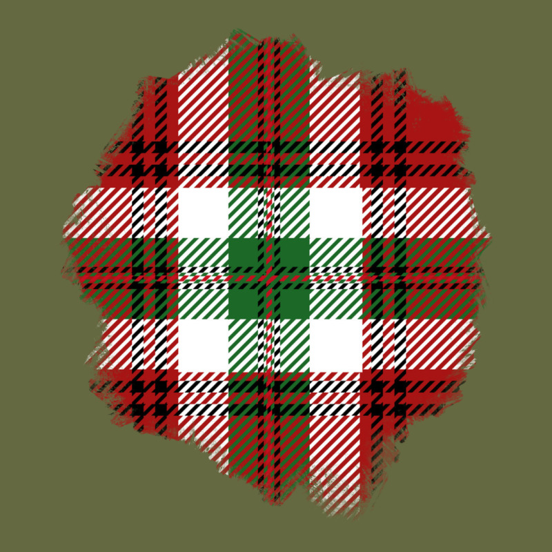 Christmas Tartan Patch Long Sleeve Tee by BundleAndBundleShop | Teevron