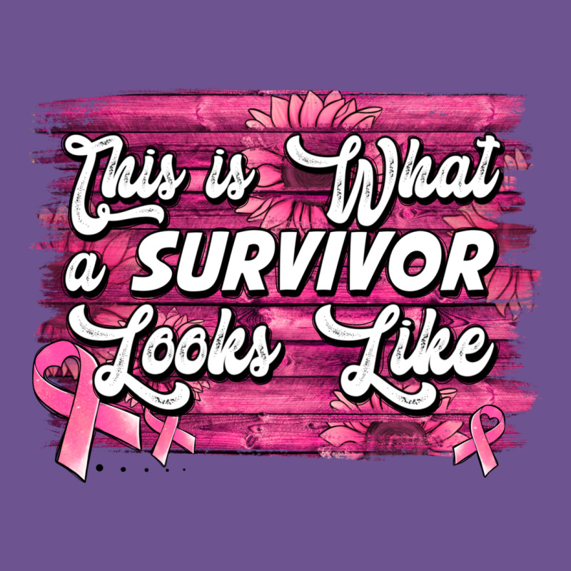 This Is What A Survivor Looks Like Breast Cancer Vintage Tee by NancyCooperArtShop | Teevron