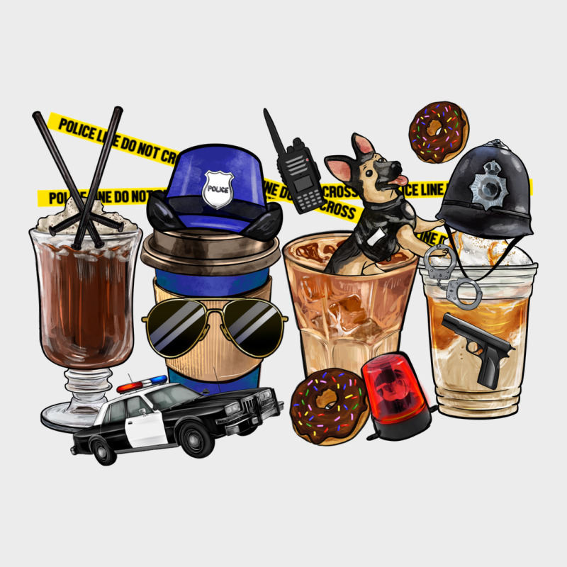 Police Coffee Cups Urban Hoodie by FaDigitalArtStudio | Teevron
