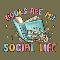 Books Are My Social Life Vintage Hoodie | Teevron