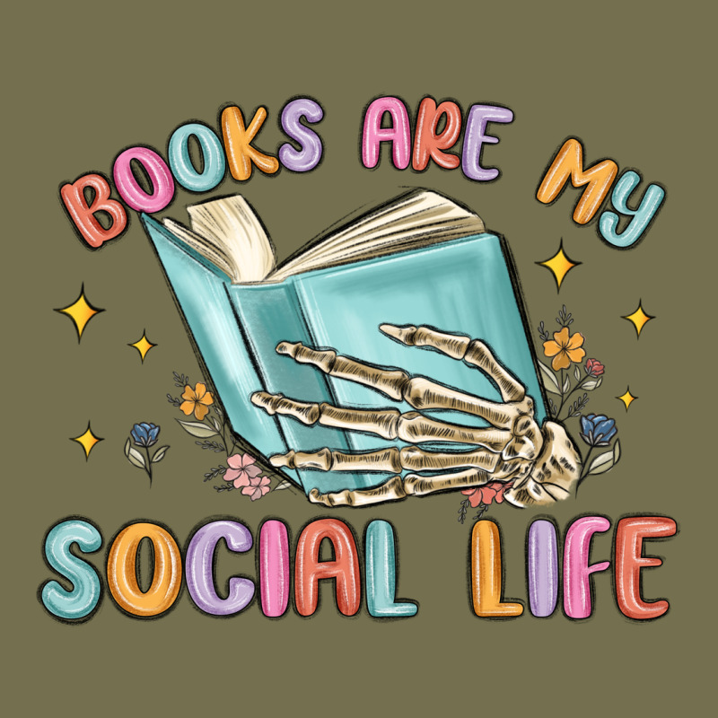 Books Are My Social Life Vintage Hoodie by MaliasSmallBusiness | Teevron