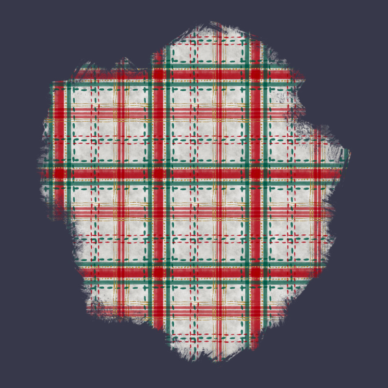 Christmas Tartan Patch Long Sleeve Tee by BundleAndBundleShop | Teevron