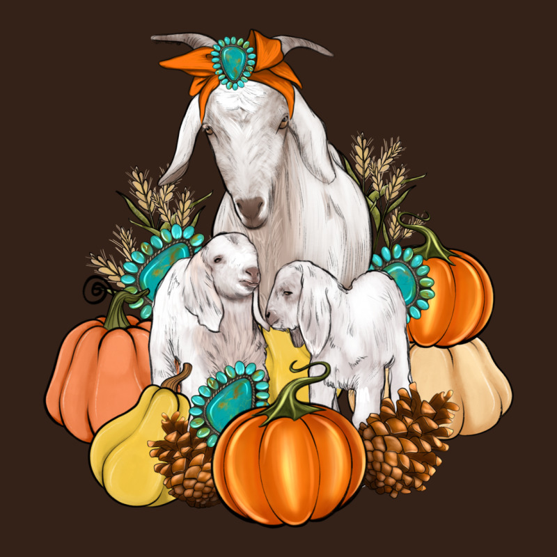 Goat Family Fall Pumpkins Gemstone Heavy Core Tee by Artiststas | Teevron