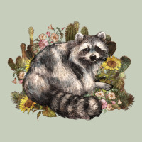 Floral Racoon Western Classic Tee | Teevron