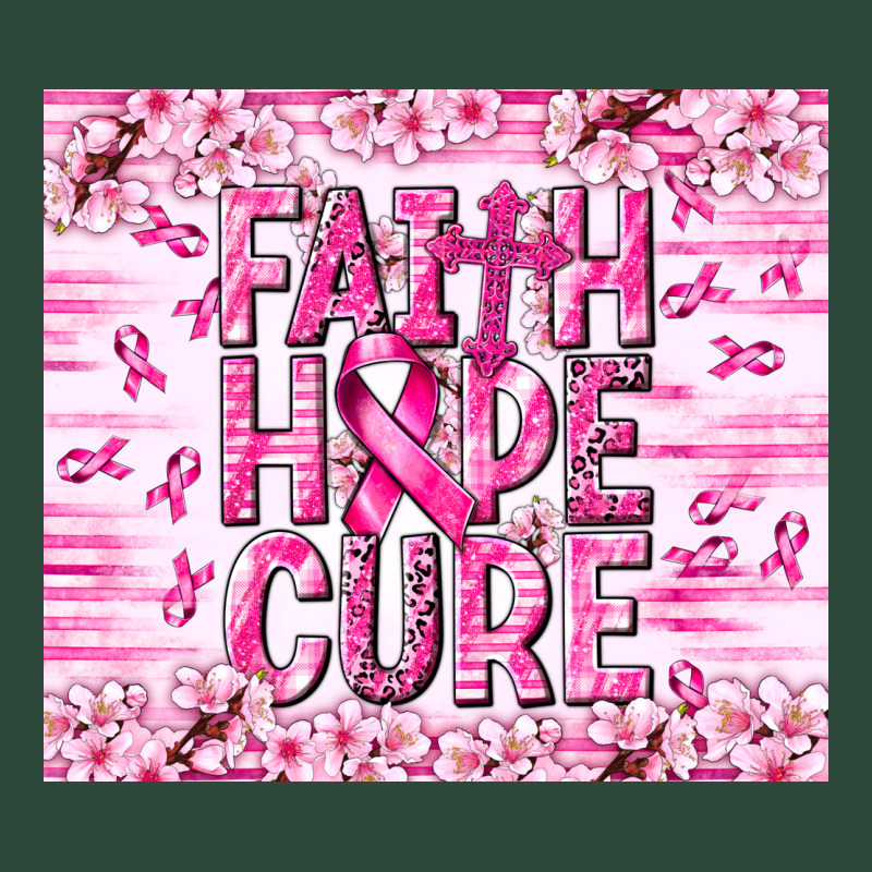 Faith Hope Cure Cancer Zipper Hoodie by NancyCooperArtShop | Teevron
