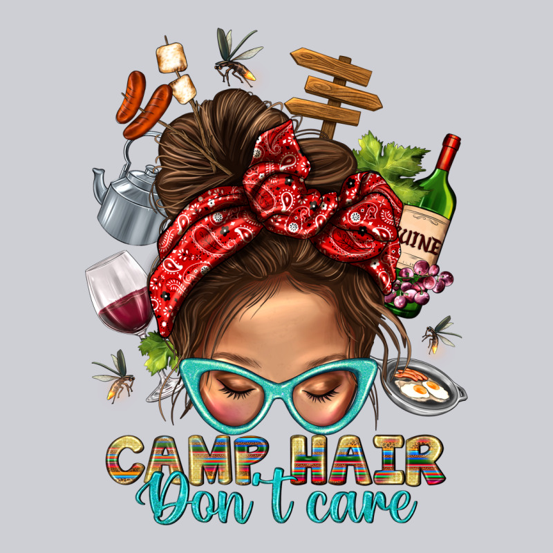 Camp Hair Dont Care Messy Bun Bbs Heavyweight Sweatshirt by BundleAndBundleShop | Teevron