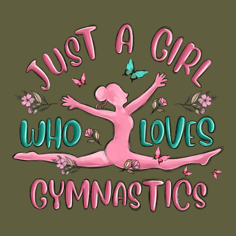Just A Girl Who Loves Gymnastics Vintage Tee by MaliasSmallBusiness | Teevron