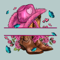 Pink Cowgirl Hat And Roses Heavy Core Tee | Teevron
