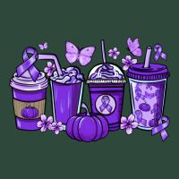 Cancer Coffee Cups Purple Ribbon Zipper Hoodie | Teevron