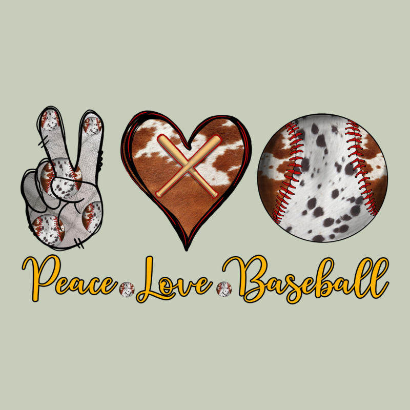 Peace Love Baseball Ladies Tee by RanaPortraitStore | Teevron