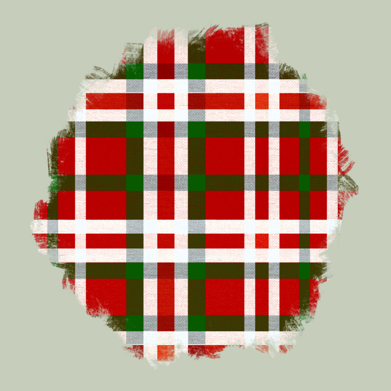 Christmas Tartan Patch Long Sleeve Tee by BundleAndBundleShop | Teevron