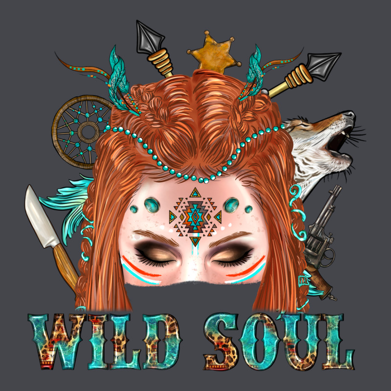 Western İndian Wild Soul With Braid Hair Woman Long Sleeve Tee by BundleAndBundleShop | Teevron