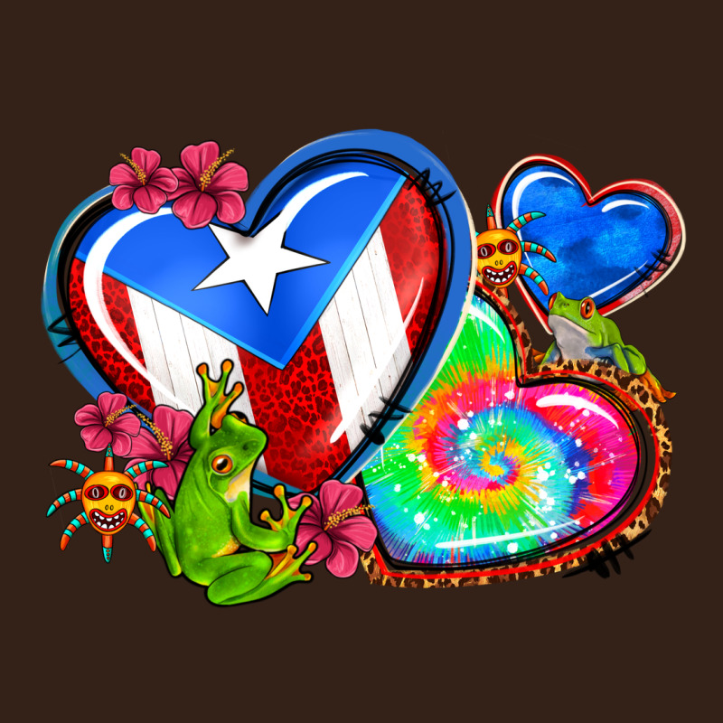 Western Leopard Puerto Rico Hearts Heavy Core Tee by AdoDesignShop | Teevron