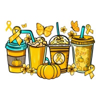 Childhood Cancer coffee cups yellow ribbon | Teevron
