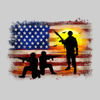 American Flag Soldier Sunset Premium Tee | Teevron
