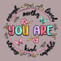 You Are Enough Vintage Hoodie | Teevron