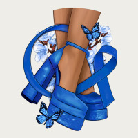 Colon Cancer Diva Blue Ribbon Zipper Hoodie | Teevron