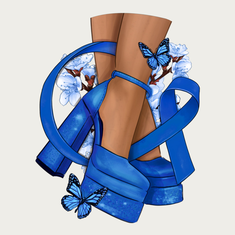 Colon Cancer Diva Blue Ribbon Zipper Hoodie by NancyCooperArtShop | Teevron