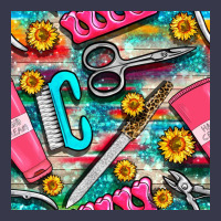 Nail Art Tools And Hand Cream With Serape And Turquoise Glitter Seamle Long Sleeve Tee | Teevron