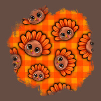Thanksgiving Turkey With Tartan Patch Long Sleeve Tee | Teevron