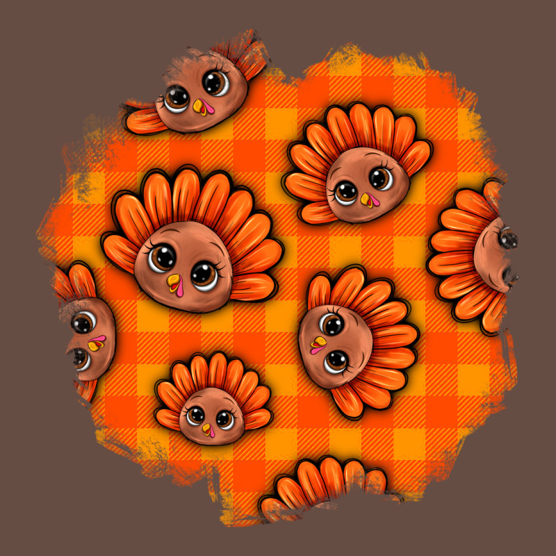 Thanksgiving Turkey With Tartan Patch Long Sleeve Tee by BundleAndBundleShop | Teevron