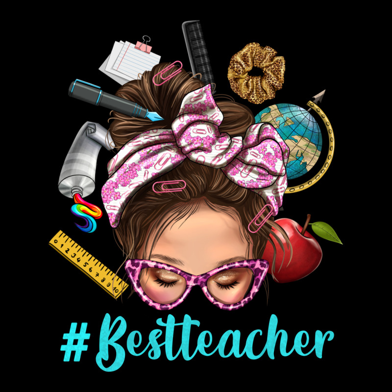 Best Teacher Messy Bun Bbs Heavyweight Sweatshirt by BundleAndBundleShop | Teevron