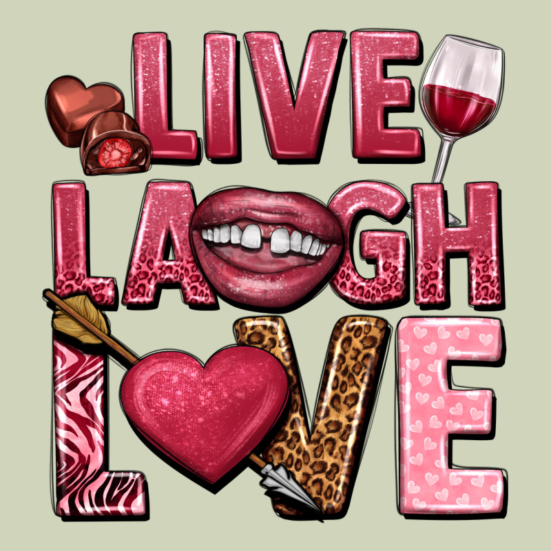 Live Laugh Love Valentine's Day Heavyweight Hoodie by HowdyJamesFarm | Teevron