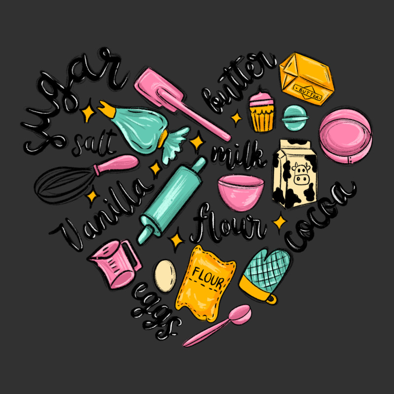 Vanilla Eggs Sugar Cocoa And Kitchen Heart Urban Heavy Tee by MaliasSmallBusiness | Teevron