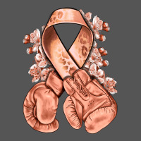 Uterine Cancer Peach Ribbon With Boxing Gloves Zipper Hoodie | Teevron