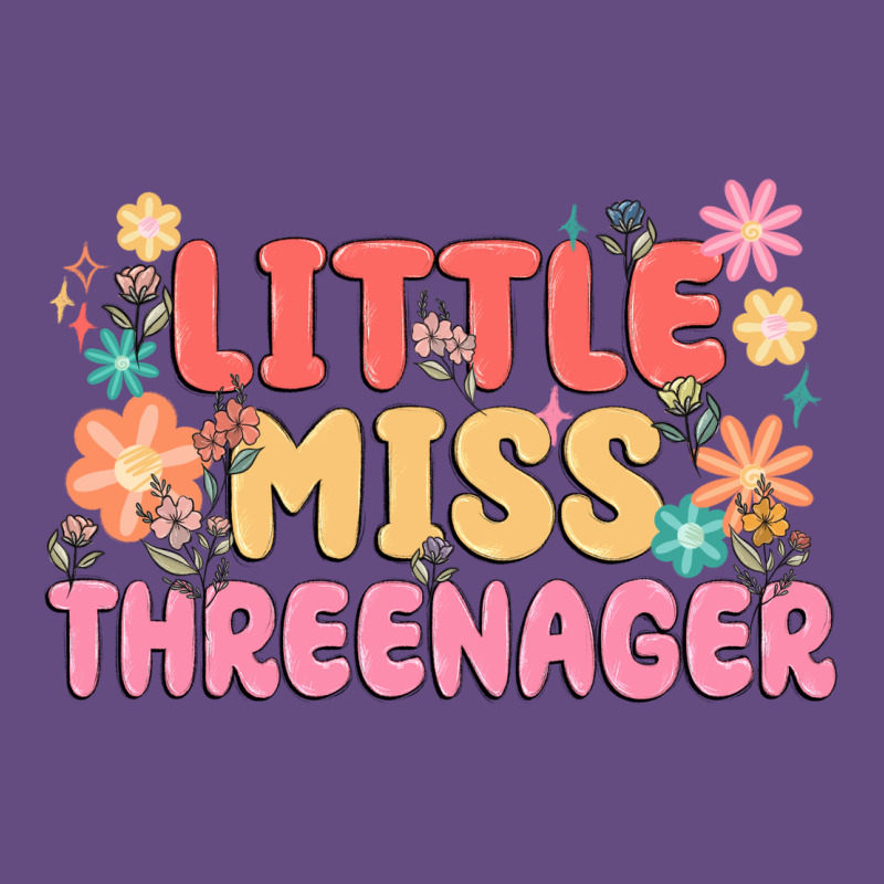 Little Miss Threenager Vintage Hoodie by MaliasSmallBusiness | Teevron