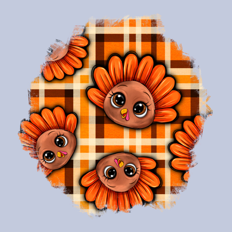 Thanksgiving Turkey With Tartan Patch Long Sleeve Tee by BundleAndBundleShop | Teevron