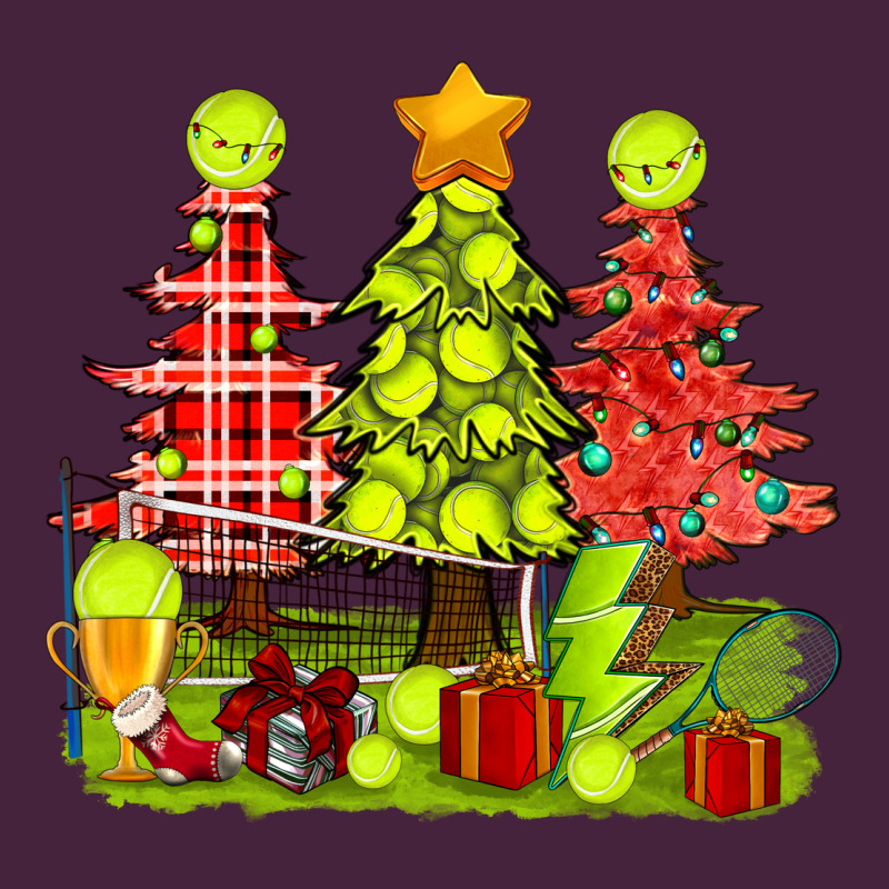 Christmas With Tennis Trees Long Sleeve Tee by BundleAndBundleShop | Teevron