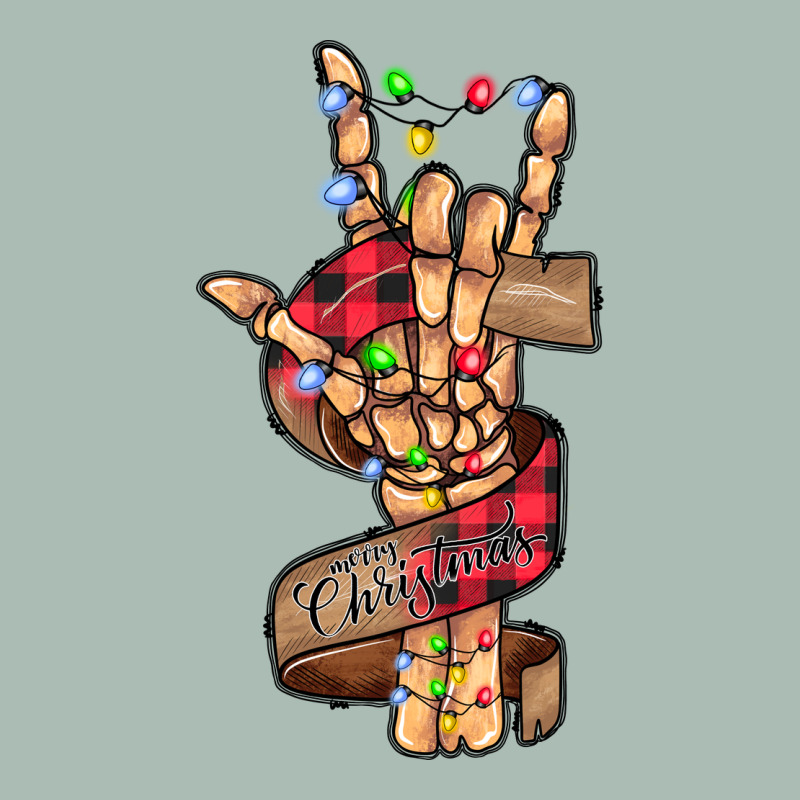 Merry Christmas Skeleton Hand Classic Tee by CowhideDigitalArt | Teevron