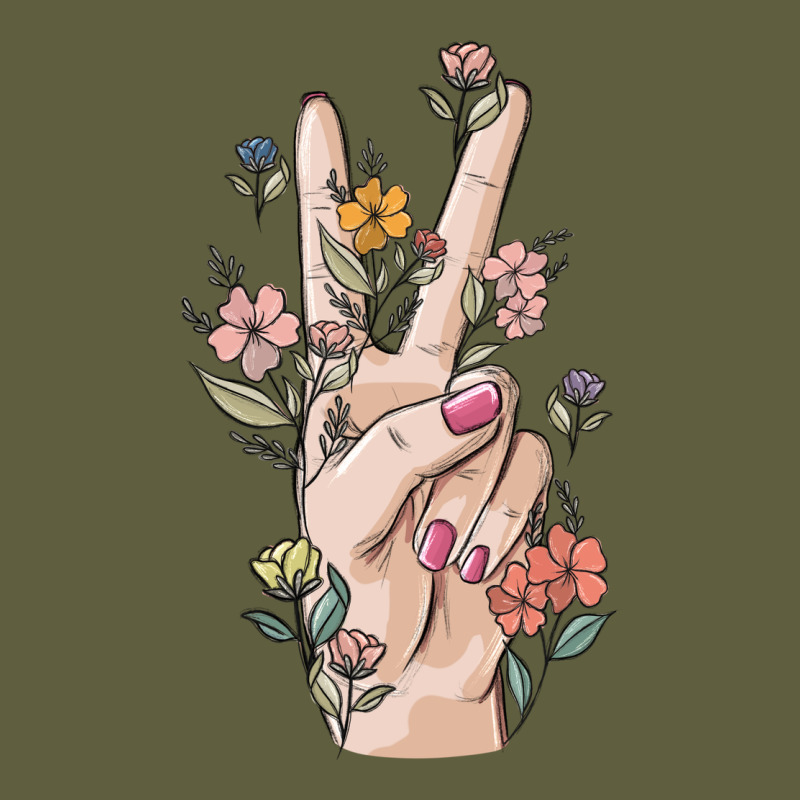 Hand Peace Sign Vintage Tee by MaliasSmallBusiness | Teevron