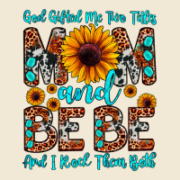 God Gifted Me Two Titles Mom And Bebe  And I Rock Premium Tee | Teevron