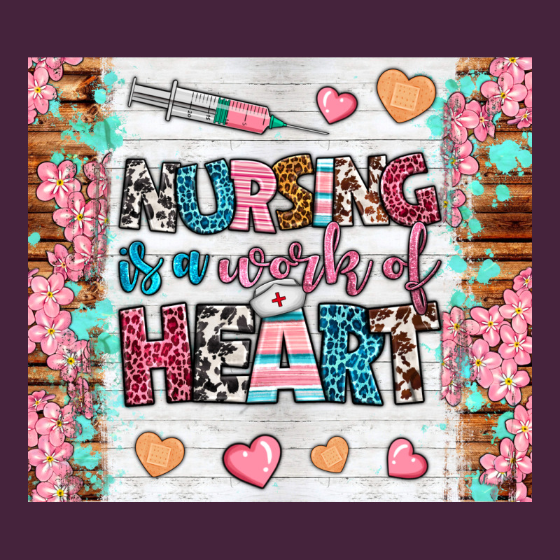 Nursing Is A Work Of Heart Tumbler Premium Tee by BundleAndBundleShop | Teevron
