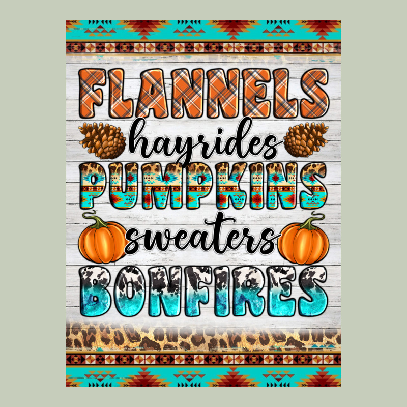 Flannels Hayrides Pumpkins Sweaters Bonfires Ladies Tee by Artiststas | Teevron