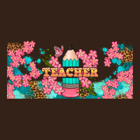 Teacher Floral Pencil Libbey Glass Heavy Core Tee | Teevron