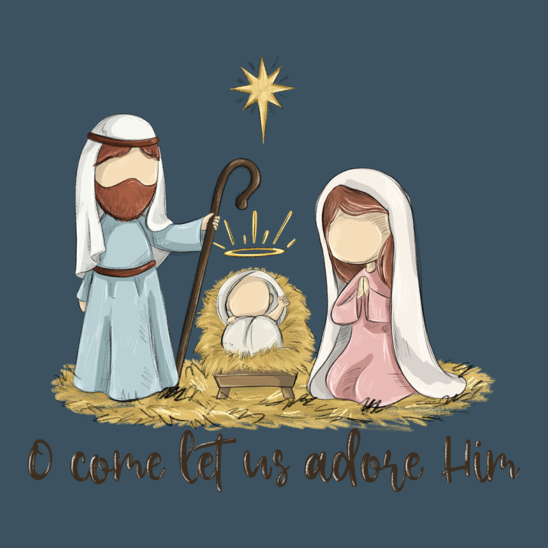 O Come Let Us Adore Him Urban Heavy Tee by MaliasSmallBusiness | Teevron