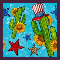 4th Of July Cacti Seamless Pattern Premium Tee | Teevron