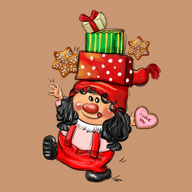 Cute Christmas Girl Gnome Heavyweight Hoodie by CowGirlArtShop | Teevron