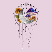 Moon And Mushrooms With Sunflower Classic Tee | Teevron