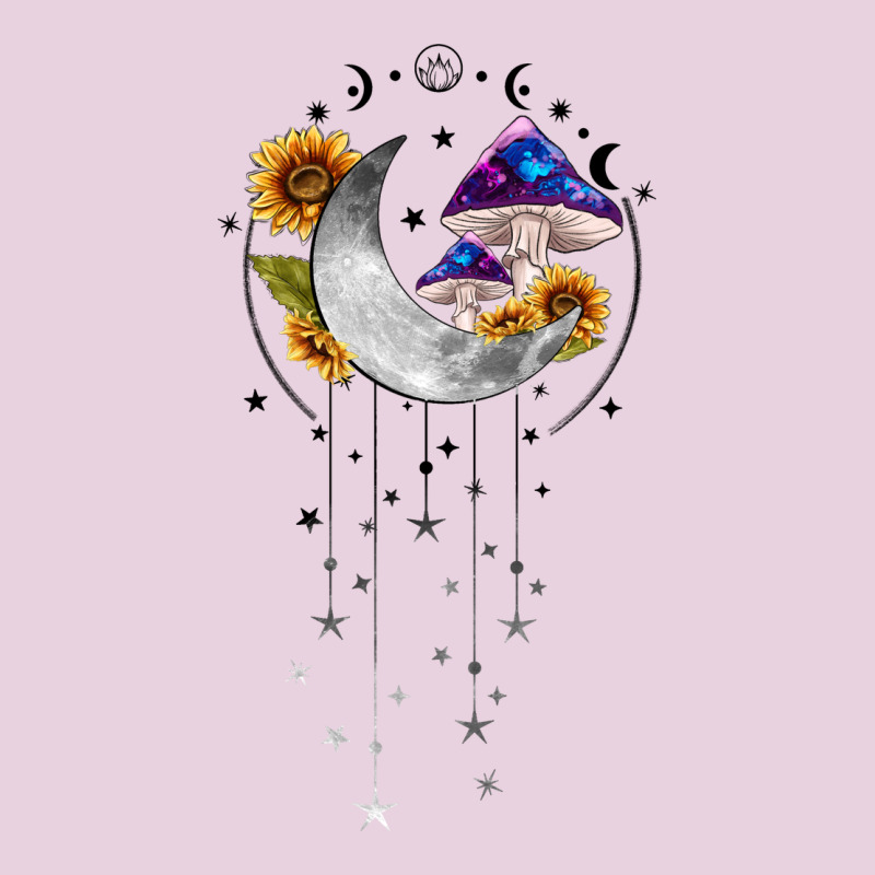 Moon And Mushrooms With Sunflower Classic Tee by MaliasSmallBusiness | Teevron