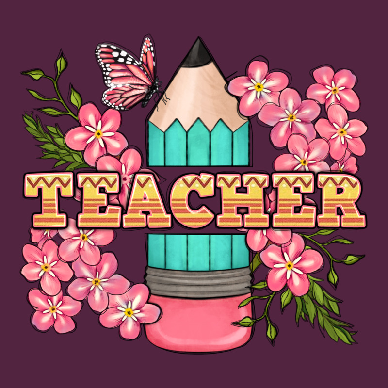 Teacher Floral Pencil Urban Hoodie by BundleAndBundleShop | Teevron