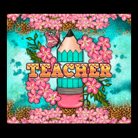 Teacher Floral Pencil Tumbler Heavy Core Tee | Teevron