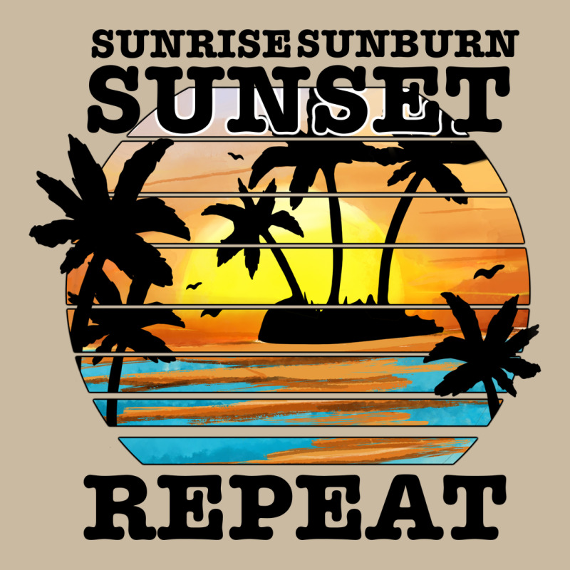 Sunrise Sunburn Sunset Repeat Long Sleeve Tee by JahusDesignShop | Teevron